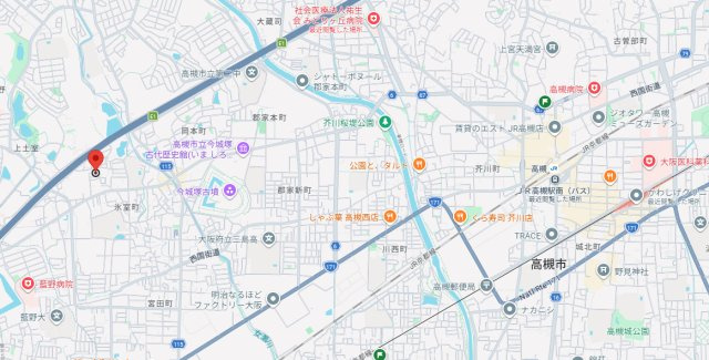 フロンティアハイツFUJIWARAの地図