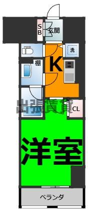 仲介手数料0円！セイワパレス丸の内駅前の間取り