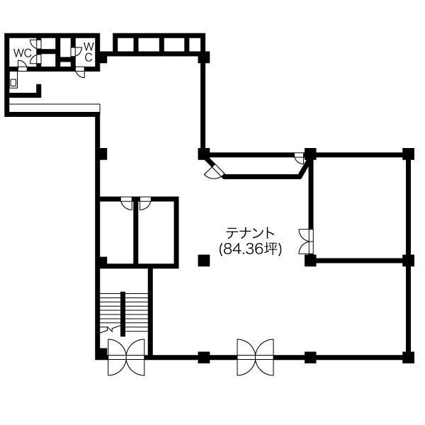 グランデ神宮前中駒ビル【　店舗系おすすめ　】 の間取り