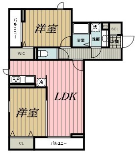D-ROOM新宿ⅠーBの間取り