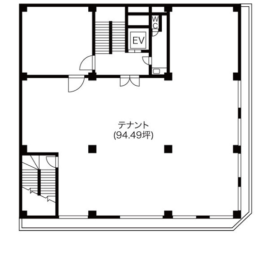 【間取り】 | グランデ神宮前中駒ビル
