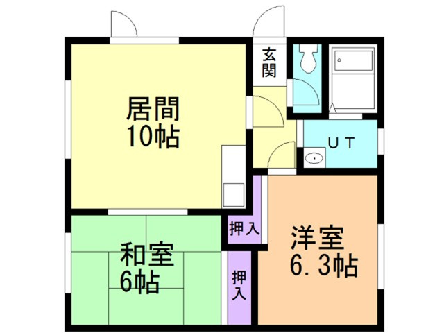 野宮マンションの間取り