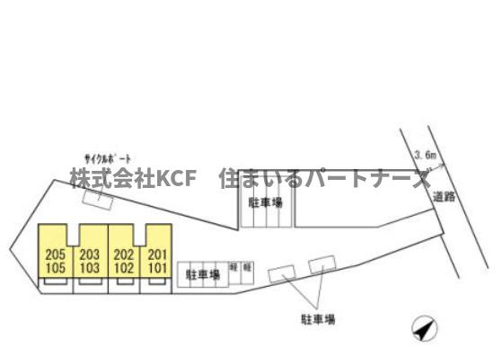 D-room　COCOの区画図