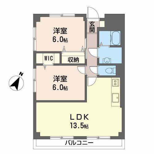 吉与ハイムの間取り