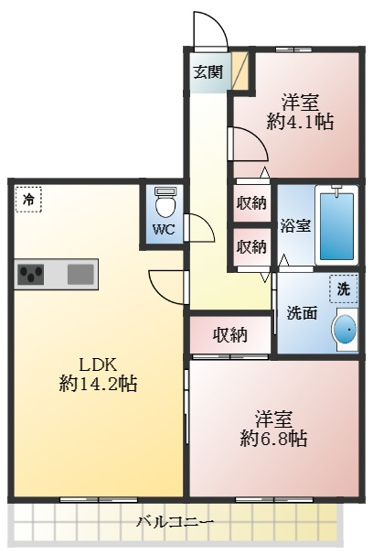 【間取り】 | メゾン坂門ヶ原