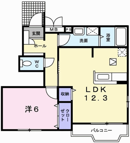 モーニンググローリーⅡの間取り