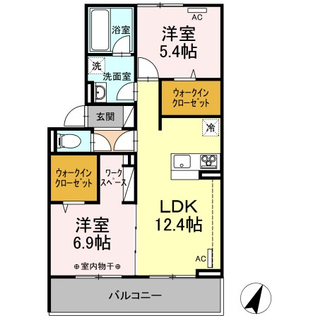 【間取り】 | エルタウン Ｄ