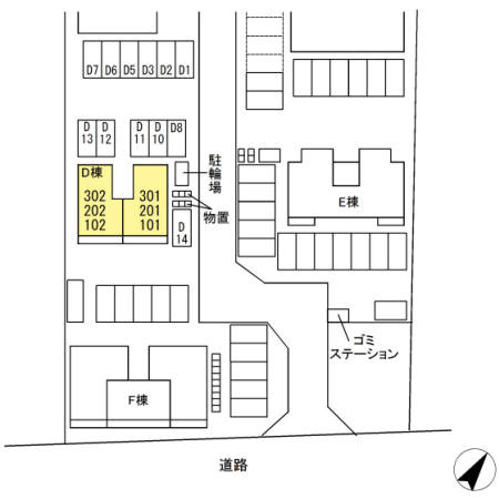 【区画図】 | エルタウン Ｄ