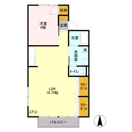 【間取り】 | コーポ一の沢