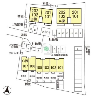 【区画図】 | グランヴェール Ａ