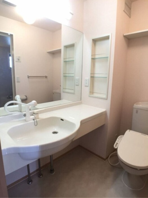 【独立洗面台】 | プレジール松原 Ｂ | カウンター洗面台