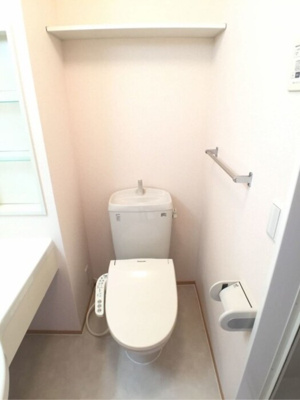 【トイレ】 | プレジール松原 Ｂ | 温水洗浄暖房便座