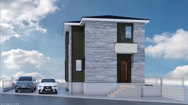 【横浜市保土ケ谷区法泉1-17-18新築戸建て】★仲介手数料無料★（初音が丘小学校・橘中学校）の外観パース