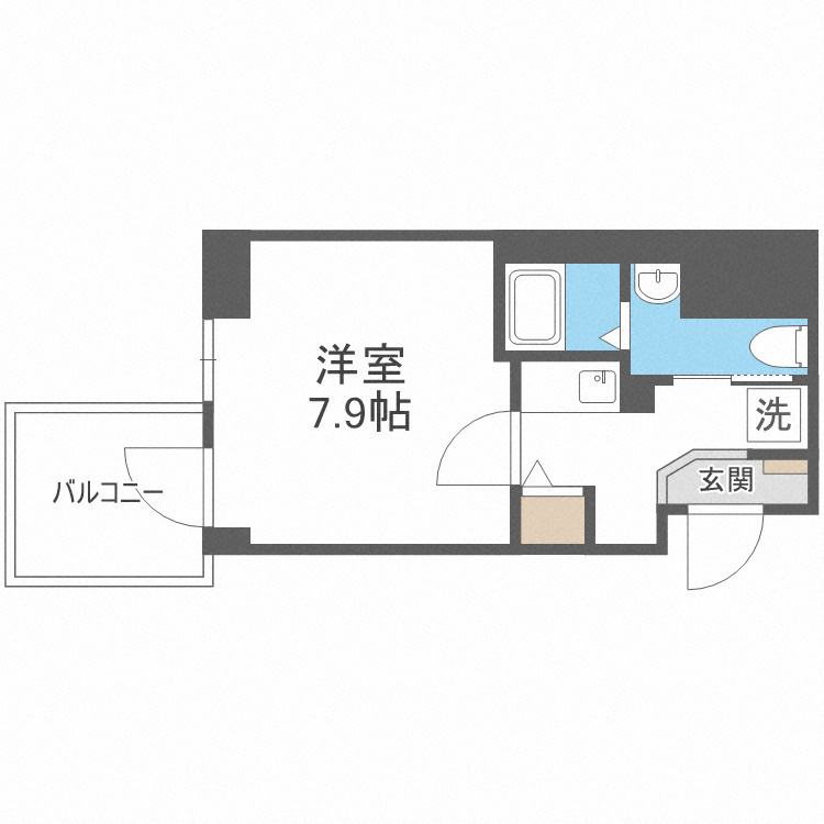  エグゼ難波南VIの間取り