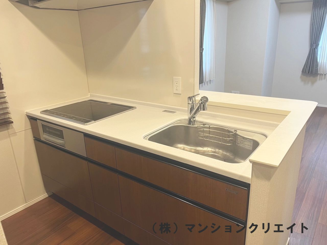 デュオヒルズ福井駅前のキッチン|引き出し付きシステムキッチン