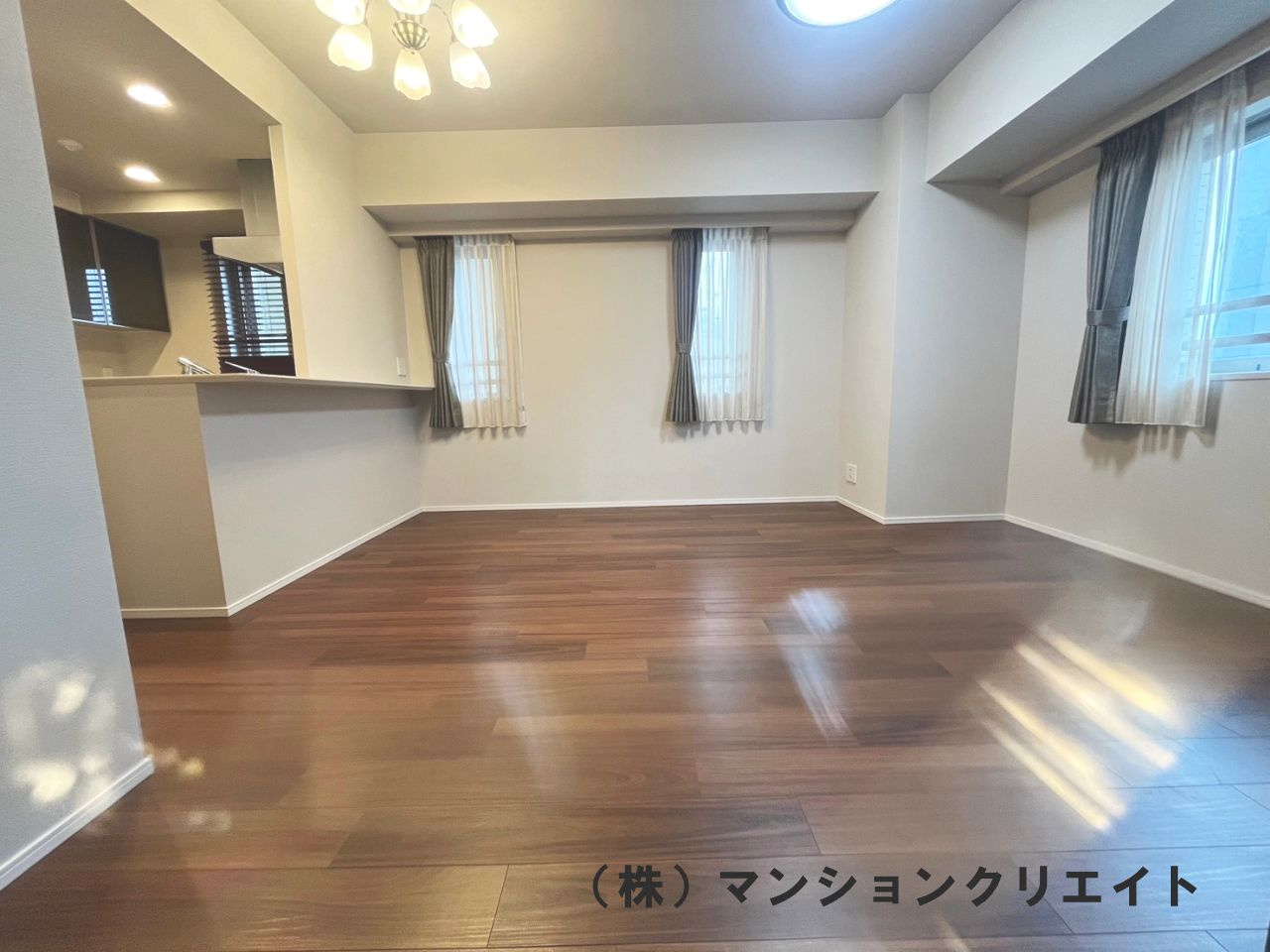 デュオヒルズ福井駅前の居間・リビング|LDK13.8帖