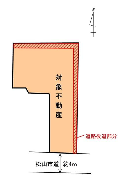 松山市旭町土地の土地図|区画図です。