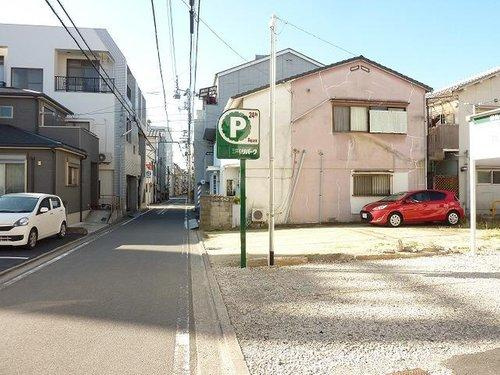 松山市旭町土地の前面道路含む現地写真|東側から撮影