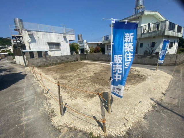 うるま市塩屋　売地の外観|3方道路に囲まれた平坦地です☆彡