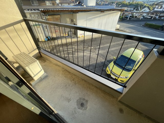 CONOアパートのバルコニー