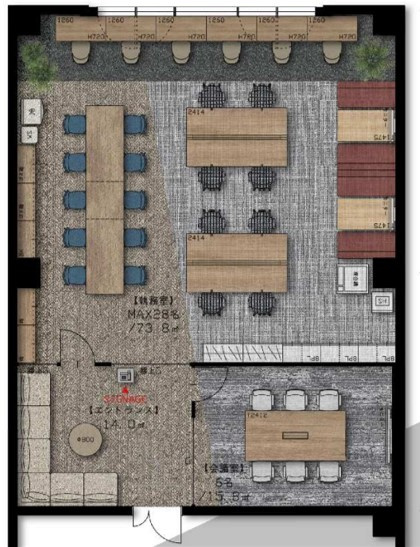 【間取り】 | 京王新宿三丁目第二ビル【仲介手数料無料】