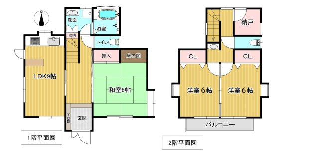 川奈　中古建ての間取り