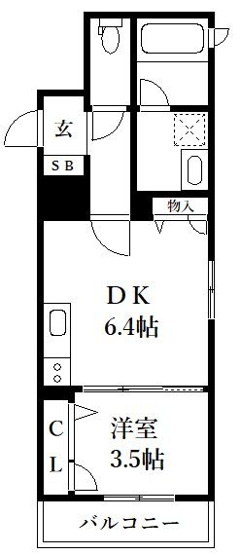 【間取り】 | シャーメゾン大橋 | 現況優先。
