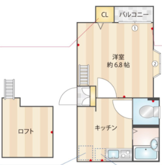 【間取り】 | ピュア別府弐番館 | 現況優先。