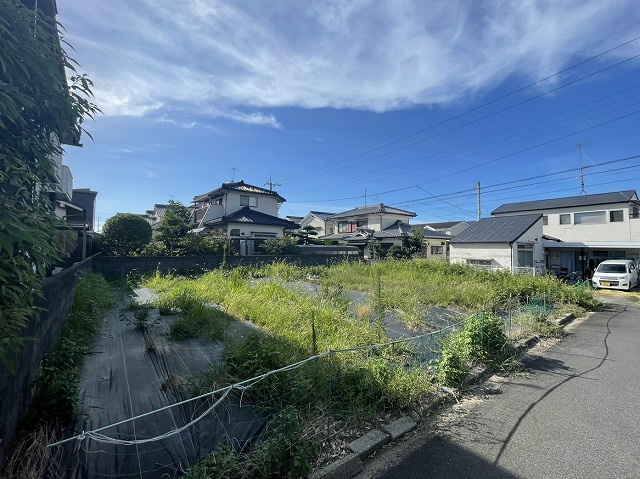 松山市府中土地の外観|南東側から撮影しました