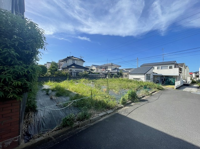 松山市府中土地の外観|南東側から撮影しました