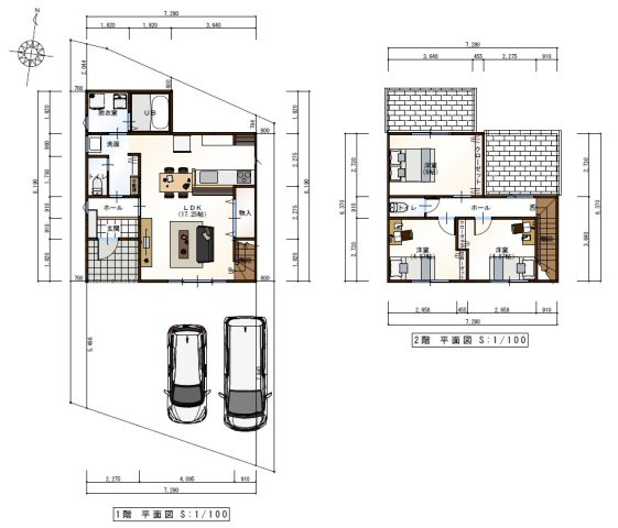 福井町　新築戸建　Ｅ号地（全１9区画）　の間取り|建物面積　86.52㎡（約26.16坪）