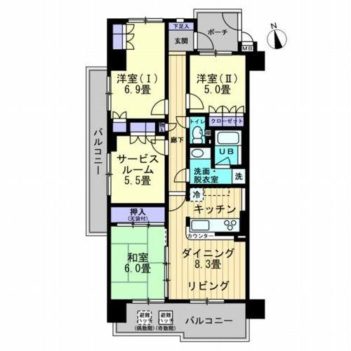 サーパス太田の間取り