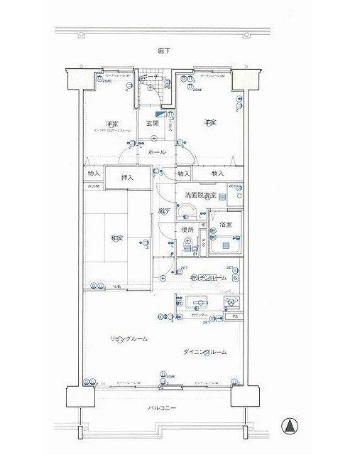 グランフィル久米東の間取り|3LDKの間取りです