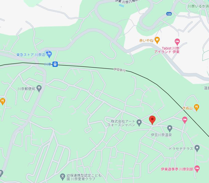 川奈　古屋付き売土地の地図