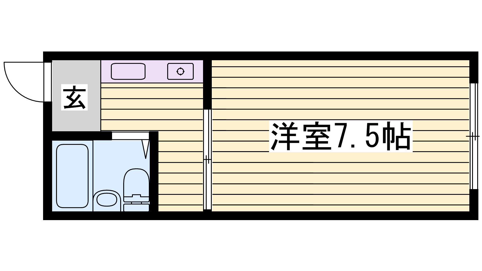 サンハイツ八代の間取り