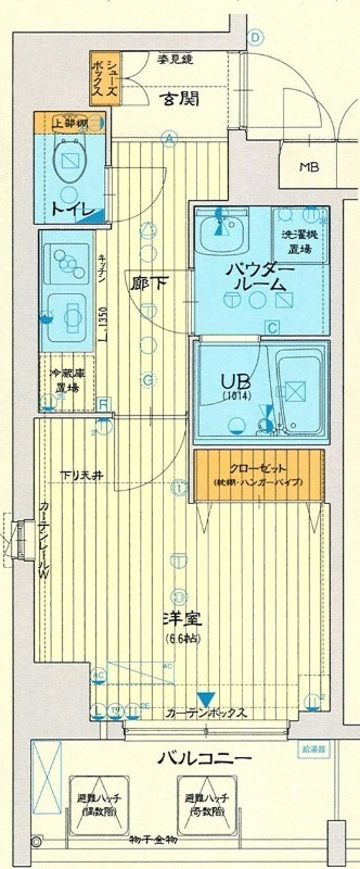 アスヴェル京都二条駅前の間取り