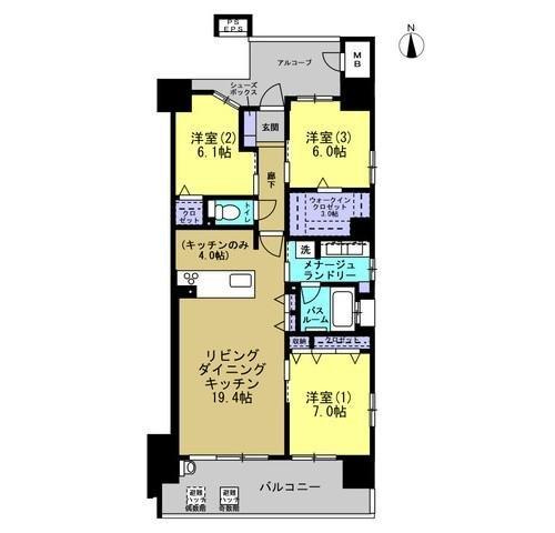 アルファステイツ錦町の間取り