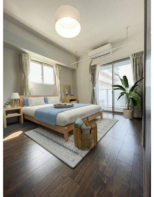 アルファステイツ錦町の洋室|CG合成で家具を配置したイメージです。画像内にある家具などが実際に配置されるわけではございません。