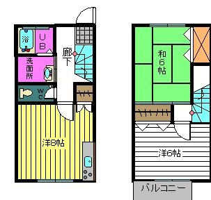 【間取り】 | ハローコーポ・Ⅱ