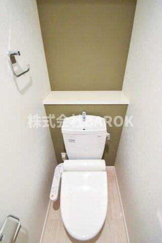福岡市博多区美野島３丁目の賃貸マンションのトイレ