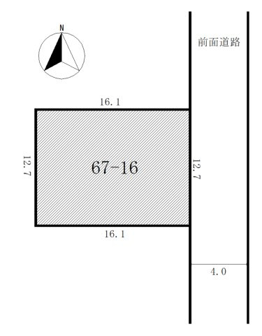 春採4丁目　売土地の土地図