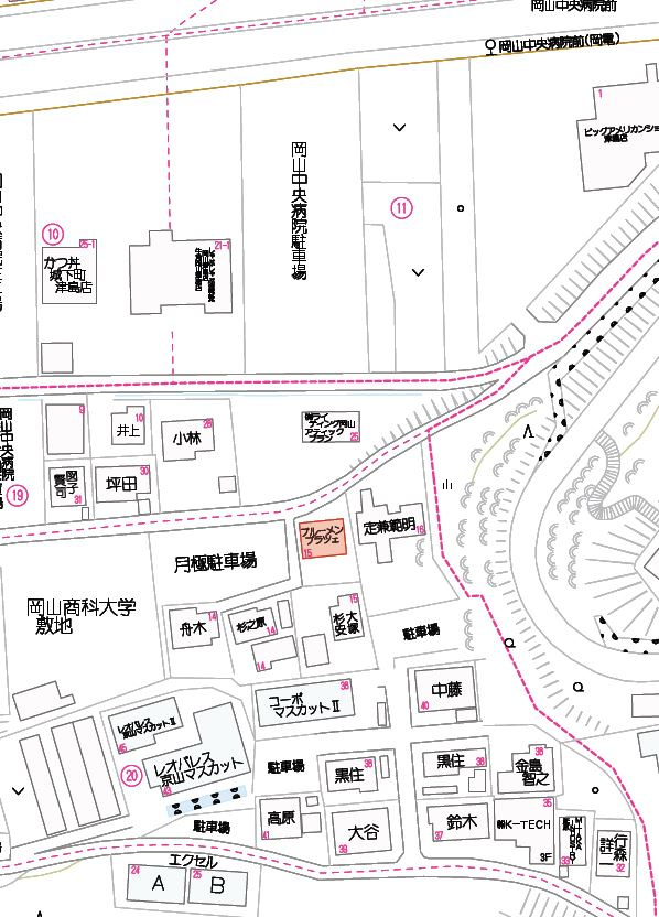 ブルーメンプラツェの地図