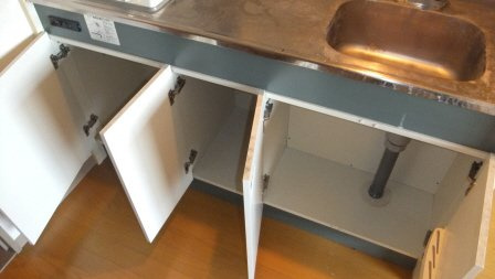 コンフォースＫのキッチン|キッチン下の収納です