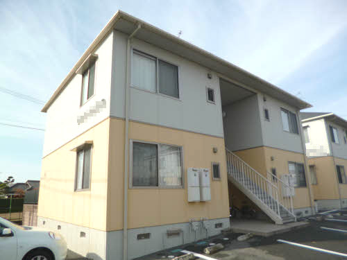 合志市須屋のアパートの外観