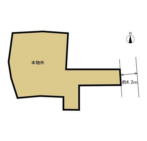 檀紙町　土地の土地図
