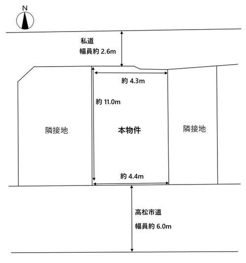福岡町３丁目　土地の土地図