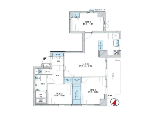 【間取り】 | ヴィラハイツ石神井台　（保谷店） | 【即入居可】今すぐ新生活をスタートできます！