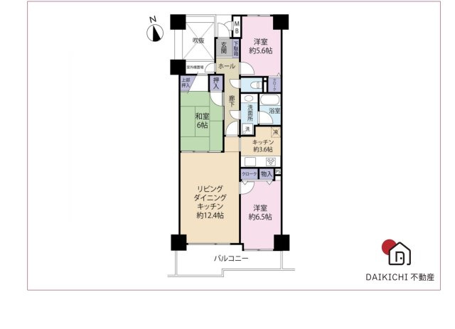 【間取り】 | ダイアパレス本庄