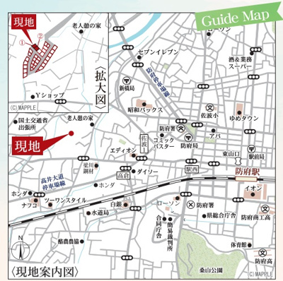 【地図】 | リーブルガーデン防府市開出 第２（１号棟）