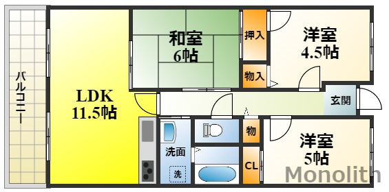 旧セントフォレストの間取り